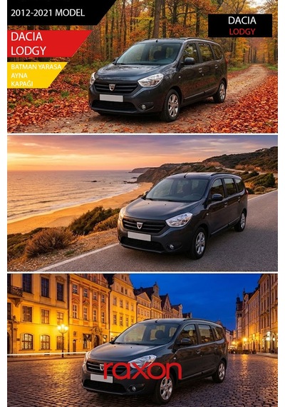 Dacıa Lodgy 2012-2021 Batman & Yarasa Ayna Kapağı Parlak Piano Black Sport