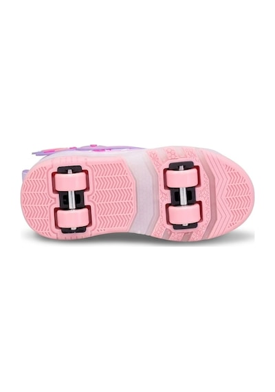 Elit Kız Çocuk Rgb Led Işıklı Çıkarılabilir Tekerlekli Paten Ayakkabı Pembe Pembe