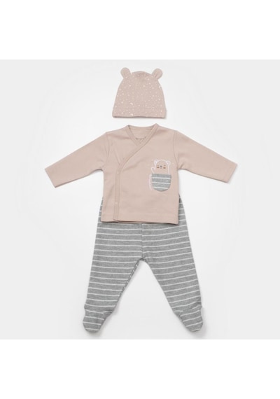 Bibaby Adventure Bear 3'lü Bebek Takımı 73333 Çok Renkli