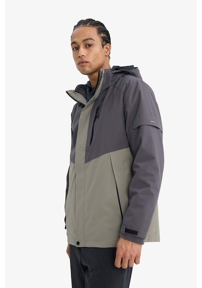 Defacto Defactofit Su İtici Regular Fit Kapüşonlu Rüzgar Geçirmez Mont E9490ax25wnar148 Antrasit-ar148