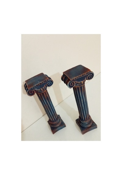 Mumluk 2li Küçük Şamdan Çocuk Bebek Odası Dekorasyon Mavi - 549935917 Mavi