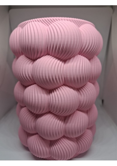 Bubble Vazo - 16 Cm Pembe