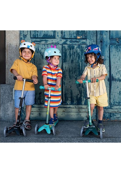 Mini Micro Scooter Deluxe Eco Led Green Mmd164 Çok Renkli