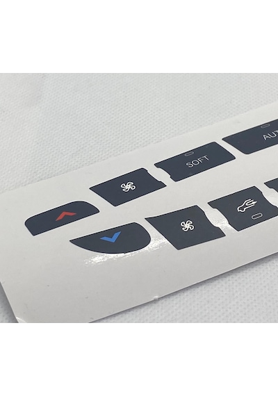 Fluence - Megane 3 - Scenic - Latitude 3 Klima Tuş Tamir Sticker Seti 1 Adet