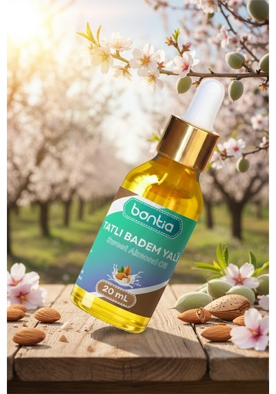 Tatlı Badem Yağı 20 Ml Soğuk Sıkım %100 Saf Kaş Kirpik Ve Saç Bakımı 20 ML