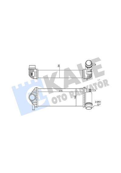 Kale-radyator Turbo Radyatörü Kangoo Iıı 2010 Klıpslı Geçmeli 350915 144963234r