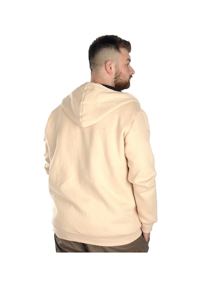 Mode Xl Erkek Sweat Kapşon Fermuarlı Keep On 22533 Bej 001