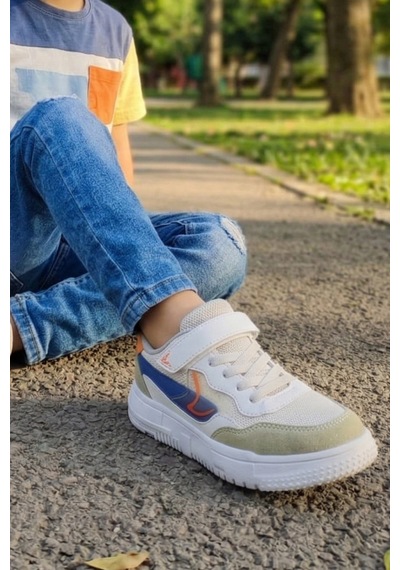 In Step Kasina Unisex Çocuk Günlük Spor Ayakkabı - Cırtlı Ve Bağcıklı Konforlu Sneaker Beyaz In Step Kasina Unisex Çocuk Günlük Spor Ayakkabı - Cırtlı Ve Bağcıklı Konforlu Sneaker Beyaz
