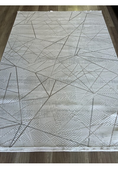 Hoom Rugs Moda 1080 Bej Yün Dokulu Akrilik Antibakteriyel Halı Bej