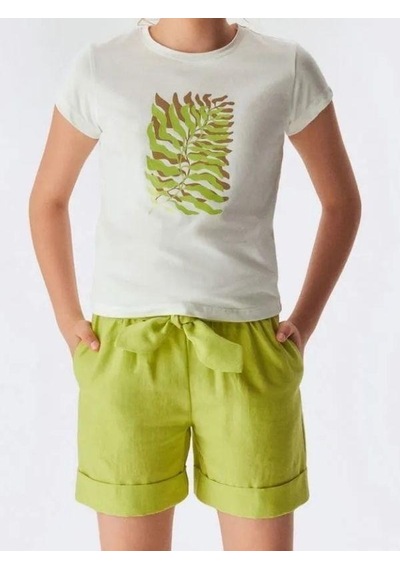 Nk Kids Kız Çocuk Perfect Tshirt-13971 Ekru
