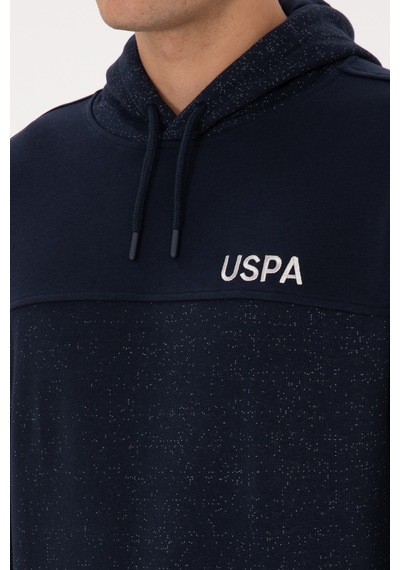 U.S. Polo Assn. Erkek Regular Fit Kapüşonlu Lacivert Sweatshirt 50316349-VR033