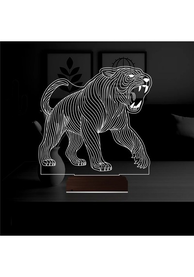 Luvivia Kaplan 3d Lamba - Masa Gece Lambası V2 Şeffaf