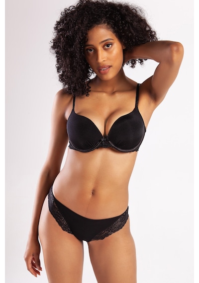 Lenaca Goldy Heavy Push Up Bra, Siyah Renk Konforlu Ve Şık Sütyen Çok Renkli
