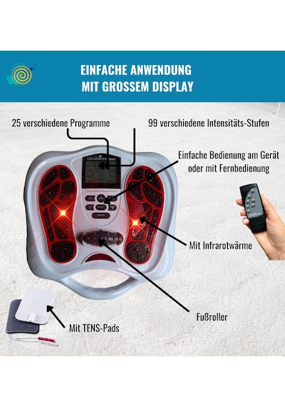 Circulation Maxx Elektrostimülasyon Cihazı I Ayaklar İçin Faydalı Mikro Stimülasyon Akım Tedavisi I 25 Program - 99 Seviye - Uzaktan Kumanda I Bioenergiser Elektrikli Stimülatör Circulation Maxx Elektrostimülasyon Cihazı I Ayaklar İçin Faydalı Mikro Stimülasyon Akım Tedavisi I 25 Program - 99 Seviye - Uzaktan Kumanda I Bioenergiser Elektrikli Stimülatör
