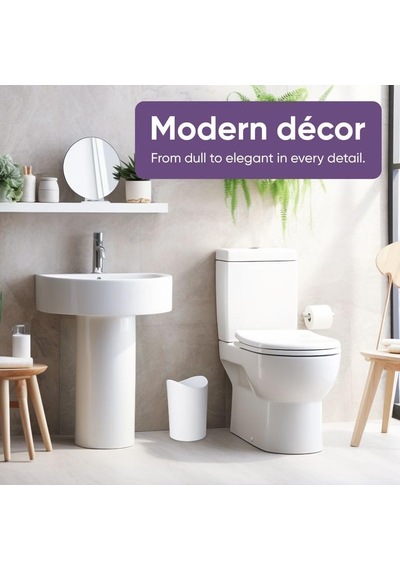 Küçük Plastik Banyo Çöp Kutusu Kapaklı 6 Litre, Beyaz Mini Çöp Kutusu 0,75 Galon, Modern Düz Kapaklı Ayak Pedallı Çöp Kovası, Banyo, Yatak Odası, Ofis, Çalışma Masası Altı, Yumuşak Kapanma Küçük Plastik Banyo Çöp Kutusu Kapaklı 6 Litre, Beyaz Mini Çöp Kutusu 0,75 Galon, Modern Düz Kapaklı Ayak Pedallı Çöp Kovası, Banyo, Yatak Odası, Ofis, Çalışma Masası Altı, Yumuşak Kapanma