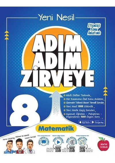 Newton Yayınları 8.sınıf Adım Adım Zirveye Matematik Yeni Nesil