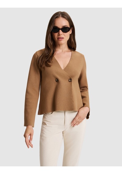 Pierre Cardin Camel Regular Fit Triko Hırka 50331256 Vr015
