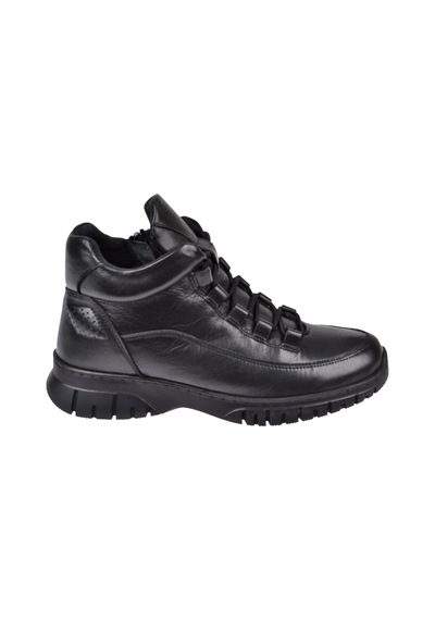New Diamond Hakiki Deri Comfort Kısa Kadın Bot Nd-25604 Siyah