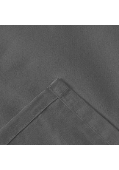Soft Çift Kişilik Düz Kenar Çarşaf - Antrasit - 260x270 Cm Renkli