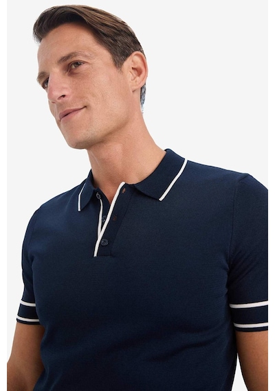 DeFacto Standart Fit Polo Yaka Triko Kısa Kollu Tişört E3251AX25SMNV64