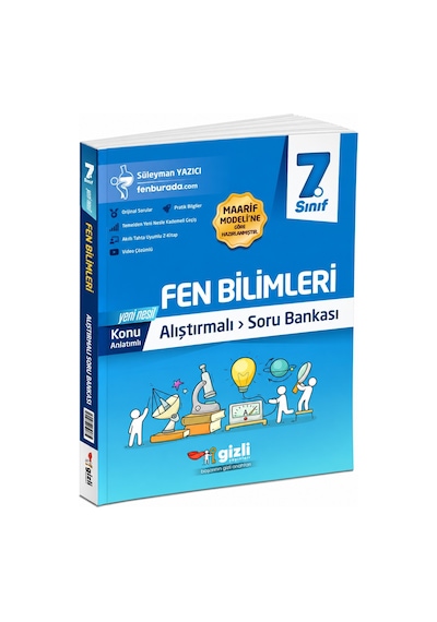 7. Sınıf Fen Bilimleri Alıştırmalı Soru Bankası Gizli Yayınları