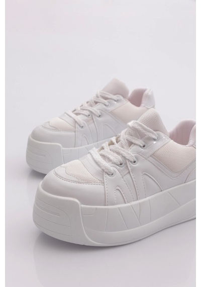 Dgn Sp191 Kadin Sneaker Ayakkabi Beyaz
