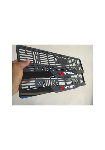 Honda Vtec Uyumlu Kabartma Yazılı Mat Pleksi Plakalık Takımı 2'li Set - 667529314