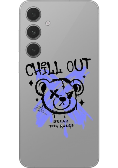 Samsung Galaxy S24+ Uyumlu Şeffaf Kılıf Graffiti 8 Tasarımlı