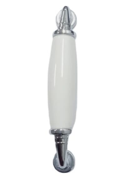 Porselen Beyaz Kulp Krom Ayak 96 Mm / 5 Adet Krom
