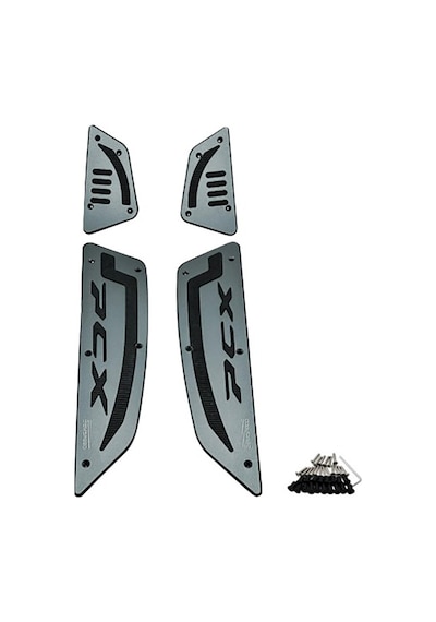 Honda Pcx 125 2025-2026 Basamak Paspas Seti Metal Modifiye Titanyum Renk Titanyum