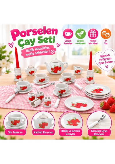 H2129çay Seti 29 Prç Pors 3a Çok Renkli