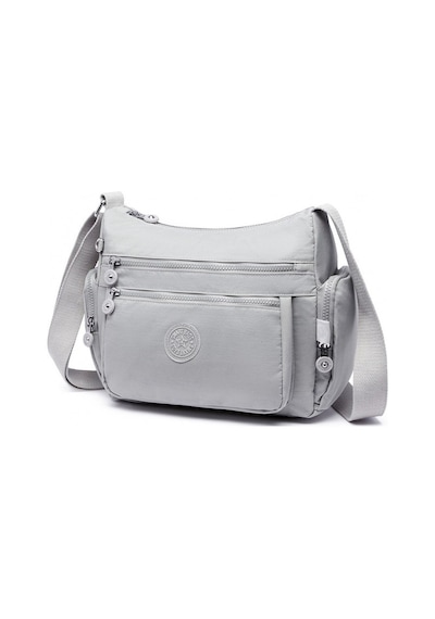 Smart Bags 1115 Krınkle Kumaş Postacı Çantası (Açık Gri) Açık Gri