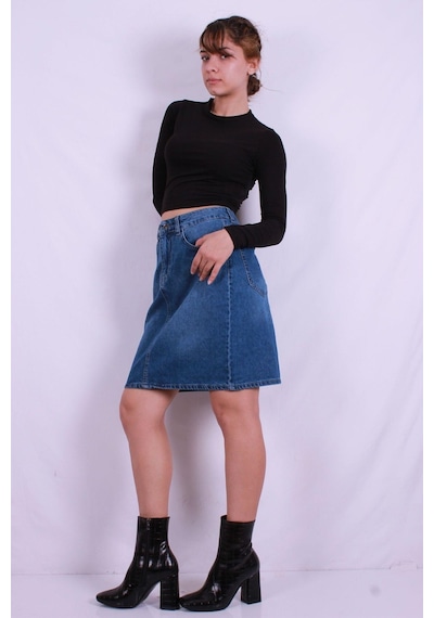 Fashion Friends Fashıon Frıends Kadın Denim Etek 24k0545k1 Çok Renkli