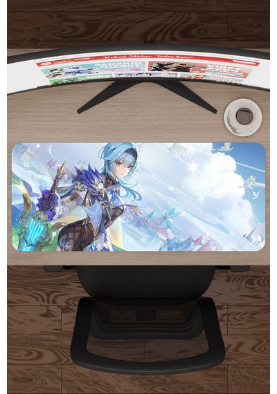 Eula Genshin Impact Anime Gacha V1 - 70x30 Xl Gaming Mouse Pad Fare Altlığı