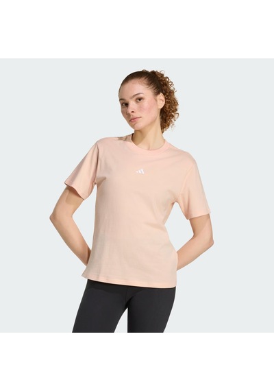 Adidas Essentials Small Logo Cotton Kadın T-shirt Ke0429 Pudra