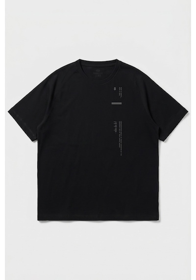 Tommy Life Siyah Baskılı Battal Büyük Beden Kısa Kollu Erkek T-shirt - 88465