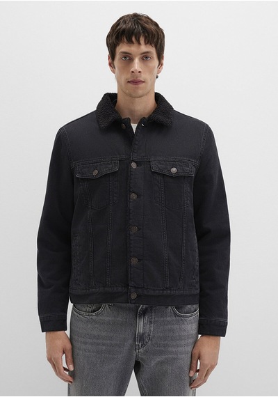 Mavi Erkek Zander Black Sherpa Classic Denim 0111214-89117 Antrasit
