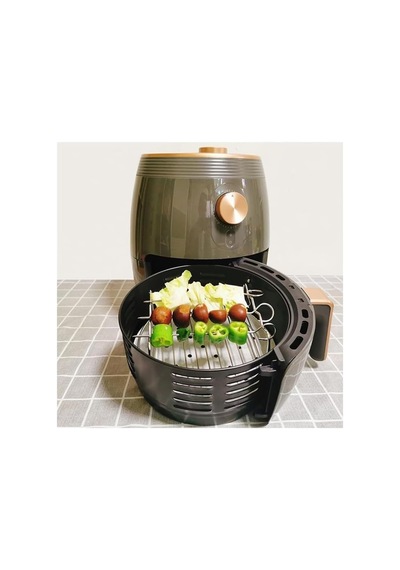 Airfryer Izgara Teli, Universal Boyutta, Çelik Tel, Izgara Şiş Ve Ekmek Kızartma Rafı Seti