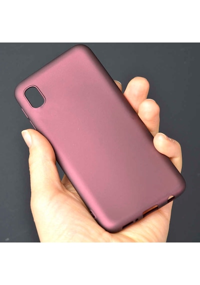 Samsung Galaxy Uyumlu A01 Core Kılıf Zore Premier Silikon Kapak-Kırmızı