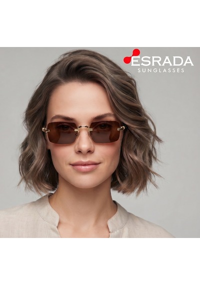 Esrada Asaf 3928 Unısex Güneş Gözlüğü 2634 02 56-19-141 Altın