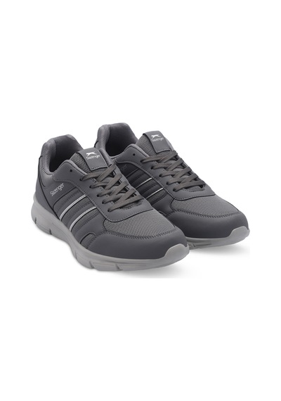 Slazenger Efrat Büyük Beden Erkek Sneaker Ayakkabı Koyu Gri