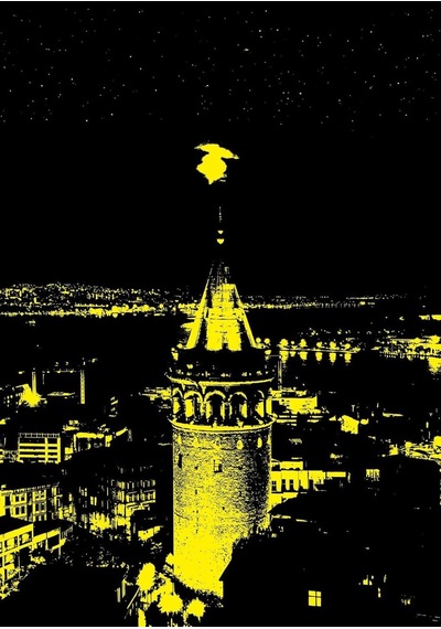 Puzzle Galata Kulesi 1000 Parça Neon Puzzle