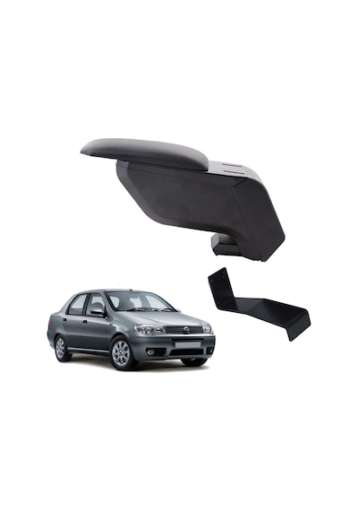 Fiat Albea 2003 Delmesiz Çelik Ayaklı Siyah Kolçak Kol Dayama