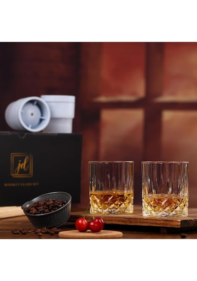 Viski Kayaları Bardak Seti Hediye Kutusunda - 2 Kristal Bourbon Bardağı Ve 2 Büyük Buz Topu Kalıbı İçerir - 10 Oz Viski, Kokteyl, Rom, Konyak, Votka İçin Eski Moda Bardaklar - Erkekler İçin Eşsiz Çok Renkli Viski Kayaları Bardak Seti Hediye Kutusunda - 2 Kristal Bourbon Bardağı Ve 2 Büyük Buz Topu Kalıbı İçerir - 10 Oz Viski, Kokteyl, Rom, Konyak, Votka İçin Eski Moda Bardaklar - Erkekler İçin Eşsiz Çok Renkli