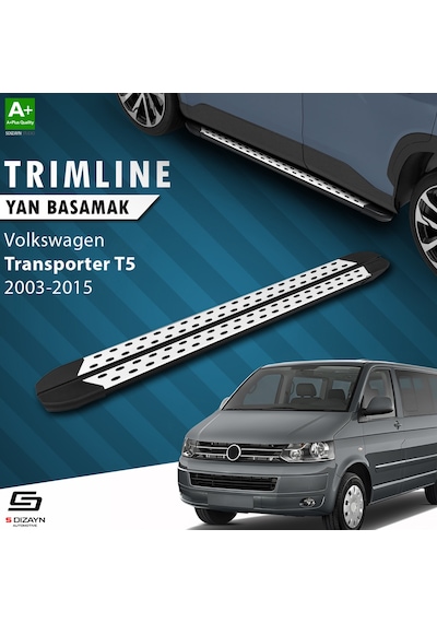 S-dizayn Vw Transporter T5 Kısa Şase Trimline Gri Yan Basamak 215