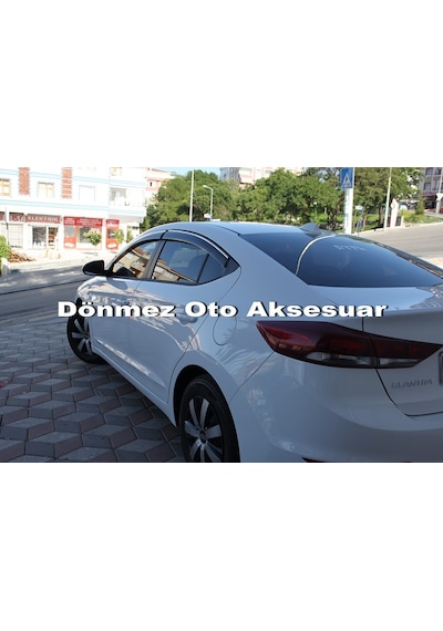 Hyundai Elantra Mügen Cam Rüzgarlığı Kromlu 2016-2020 Arası 4 Lü N11.38185