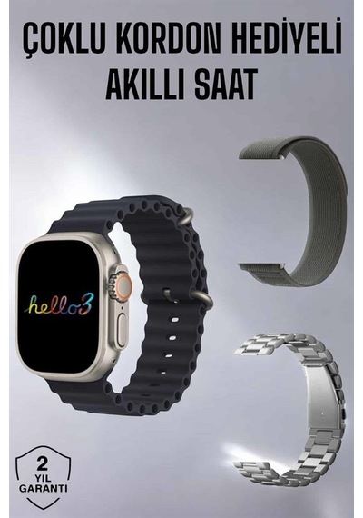 Akıllı Saat Yeni Nesil Bluetooth Bağlantılı Uyku Sağlık Takibi Gps Ve Nfc Uyumlu