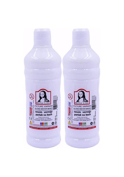 Resim Verniği 500 Ml Su Bazlı 2 Adet Resim Parlatıcı Vernik 500 Ml 2 Adet Südor Monalisa Vernik