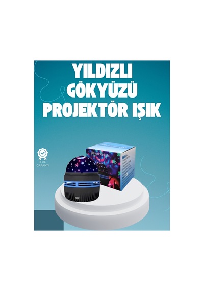 Döner Galaxy Projektör Gece Lambası Ay Ve Yıldız Işıklı Atmosfer Lamba, Usb Bağlantılı Belirtilmemiş Belirtilmemiş