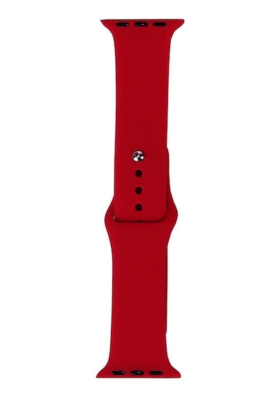Watch 42mm Band Serisi Klasik Kordon Silikon Strap Kayış-chinese Red